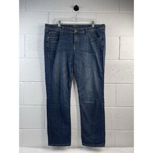 Tommy Bahama Denim‎ Womens Ankle Jeans Blue Wash Size 16